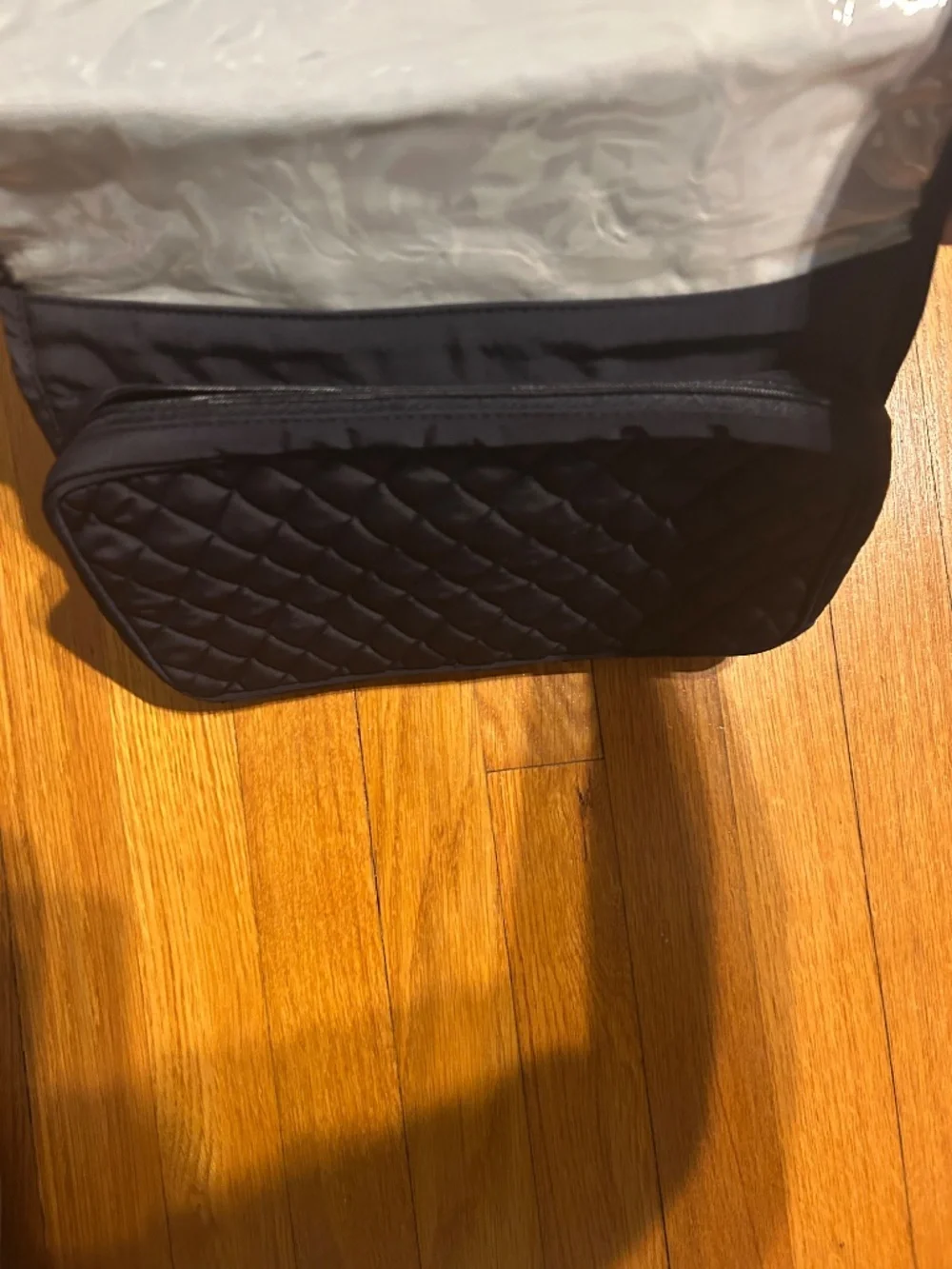 Vera Bradley Navy Hanging Toiletry Cosmetic Travel Bag